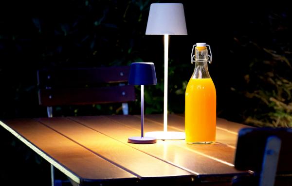 Akkuleuchte - Set Canis Mini Dunkelgrau + Ladesockel