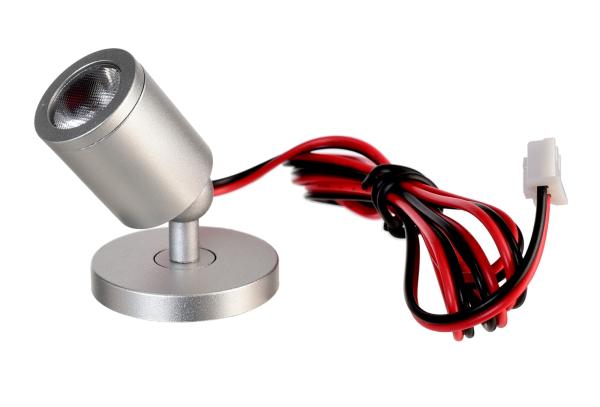 Vitrinenleuchte - Herculis magnetic, 1 W, 3000 K, Silber