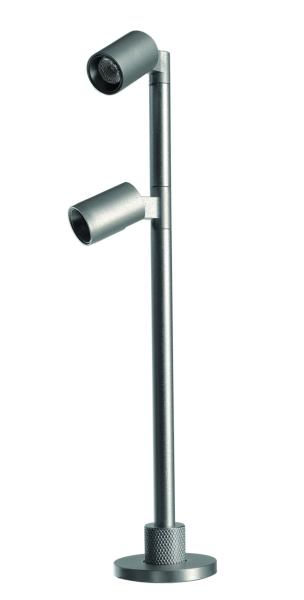 Vitrinenleuchte - Herculis Double 200 mm, 2 W, 3000 K, Silber