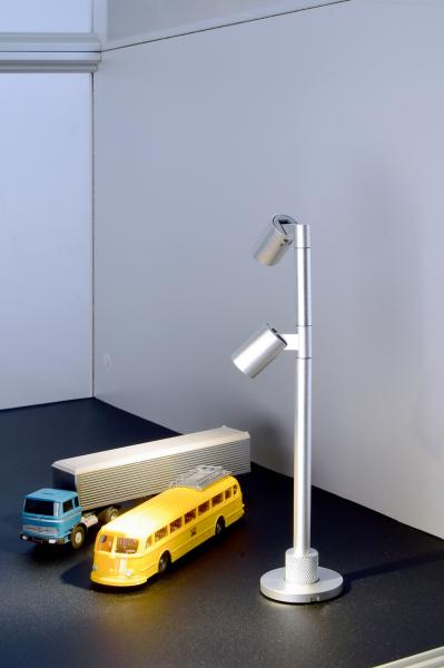 Vitrinenleuchte - Herculis Double 200 mm, 2 W, 3000 K, Silber