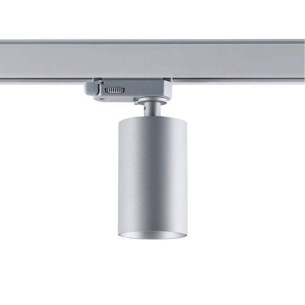 3-Phasen-Spot - Can, 1x max. 7,5 W GU10, Silber