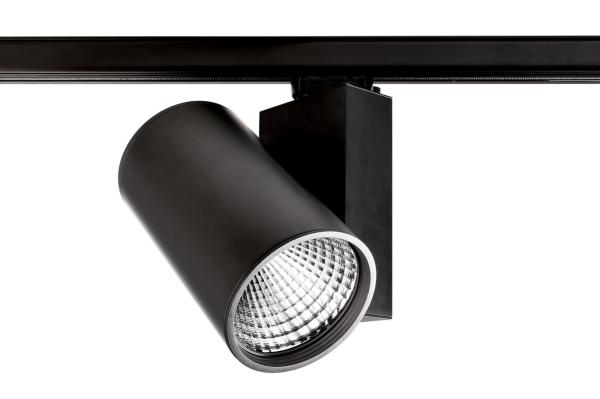 3-Phasen-Spot - Aaron, 79 W, 4000 K, Schwarz