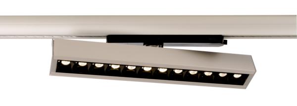 3-Phasen-Spot - Alnitak 25, 32 W, 3000 K, Hellgrau