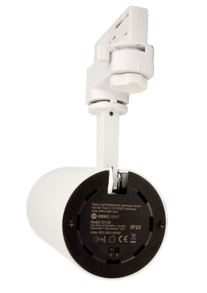 3-Phasen-Spot - Lucea 20 CCT, Tilt, 20 W,  DIM, 3000/4000 K, Weiß