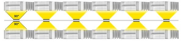 3-Phasenleuchte - Linear Pro, Fold, 20 W, 3000 K, Weiß