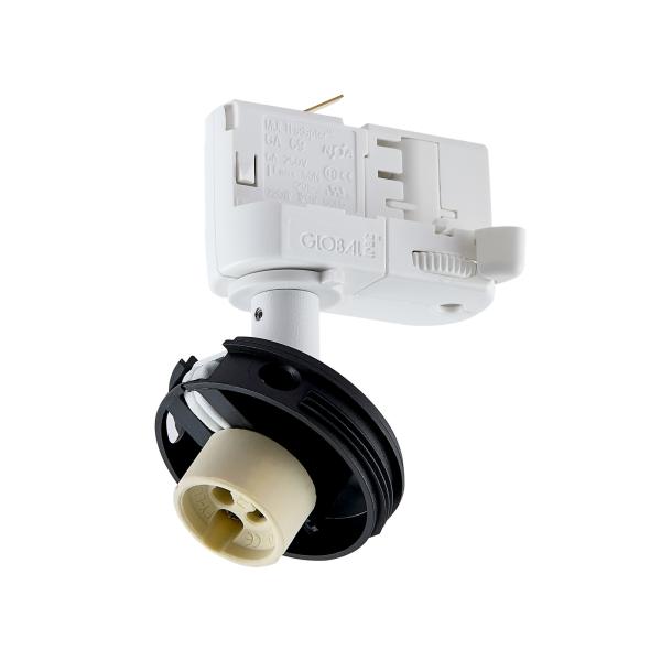 3-Phasen-Spot - Can Base, 1x max. 7,5 W GU10, Weiß