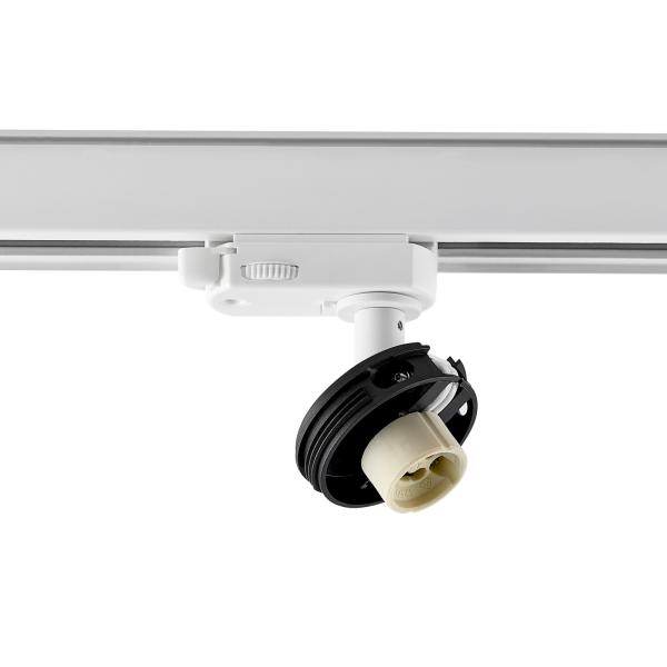 3-Phasen-Spot - Can Base, 1x max. 7,5 W GU10, Weiß