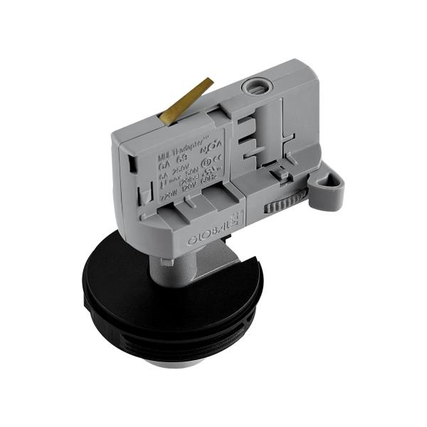 3-Phasen-Spot - Can Base, 1x max. 7,5 W GU10, Silber