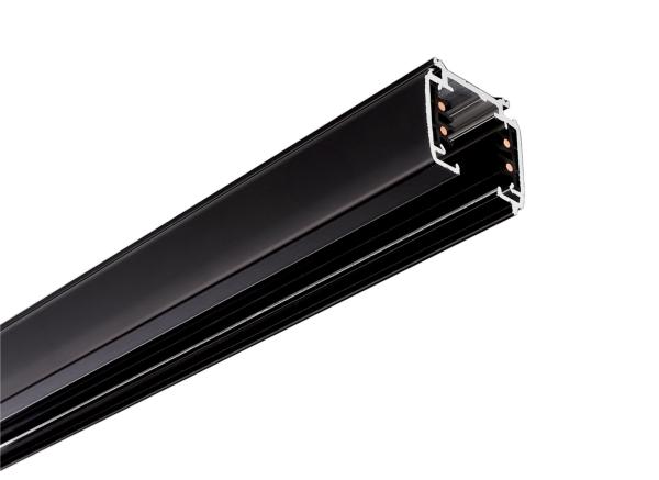 3-Phasen Schienensystem - D Line Aufbaustromschiene 1m, schwarz