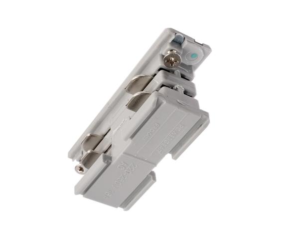 3-Phasen Schienensystem - D Line elektrischer Verbinder, Hellgrau