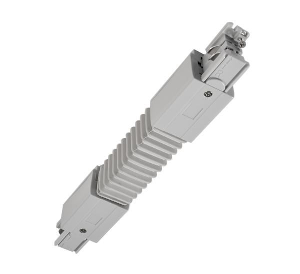 3-Phasen Schienensystem - D Line Flexverbinder links-rechts, Hellgrau