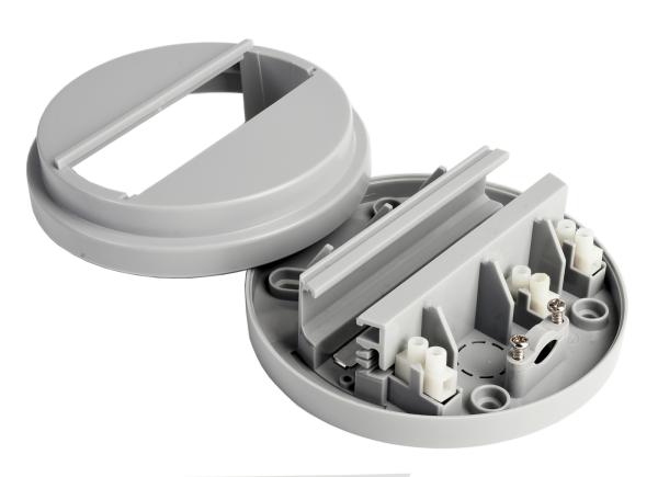 3-Phasen Schienensystem - D Line Aufbau-Adapter für Leuchten, Hellgrau