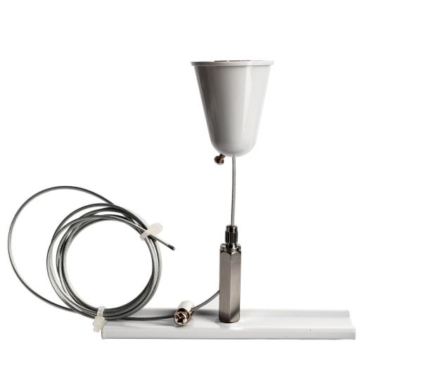 3-Phasen Schienensystem - D Line/Dali Seilabhängungshalter mit Deckenrosette 1,5m