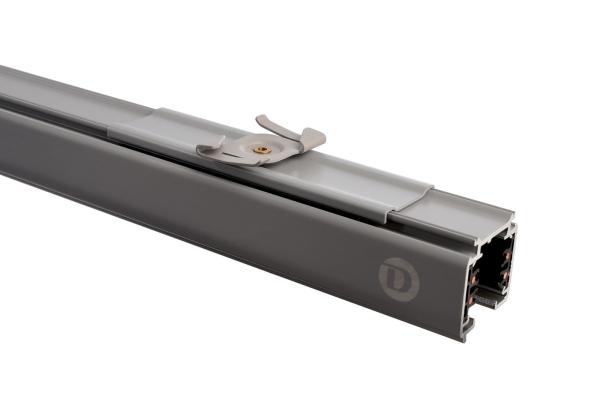3-Phasen Schienensystem - D Line Rasterdecken Schnellmontageklammer, Hellgrau