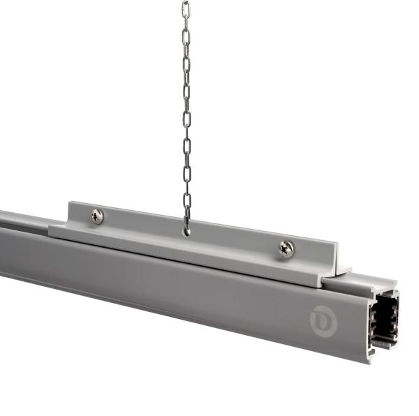 3-Phasen Schienensystem - D Line Abhängeverbindungswinkel, Hellgrau