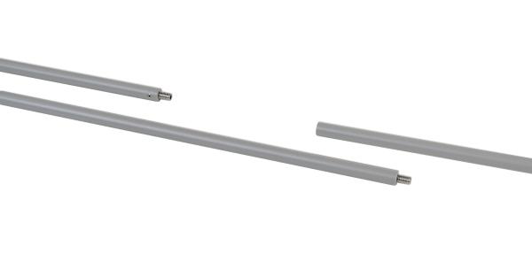 3-Phasen Schienensystem - D Line Deckenabhängung starr (63,5cm) für 3-Phasen, Hellgrau