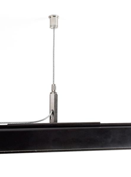 3-Phasen Schienensystem - D Line/Dali Seilabhängungshalter Mini mit 5,0m Abhängeseil