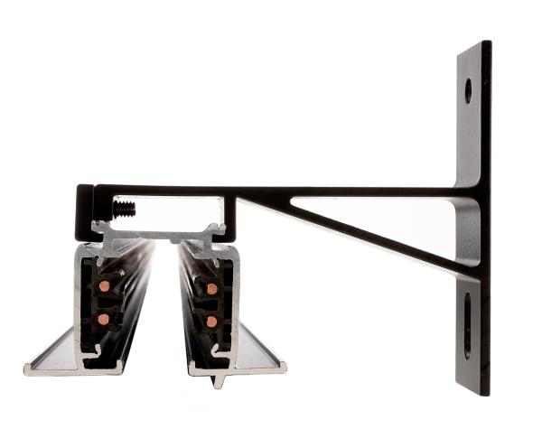 3-Phasen Schienensystem - D Line/Dali Wandhalterung, schwarz