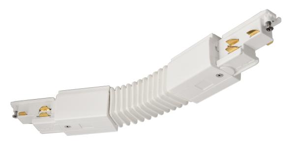 3-Phasen Schienensystem - D Line DALI Flexverbinder links-rechts, weiß