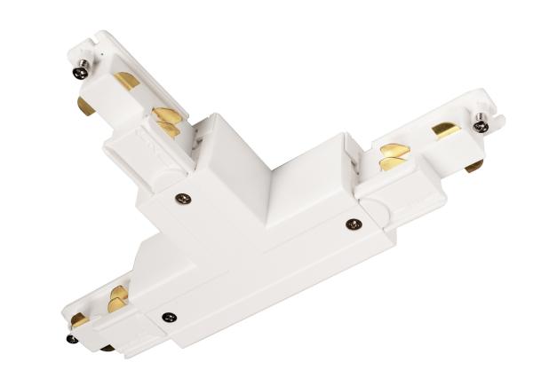 3-Phasen Schienensystem - D Line DALI T-Verbinder links-links-rechts mit Wechselmech., weiß
