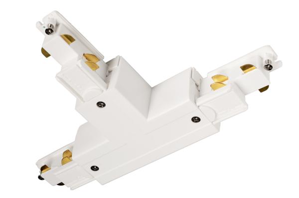 3-Phasen Schienensystem - D Line DALI T-Verbinder rechts-rechts-links mit Wechselm., weiß