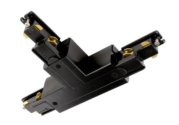 3-Phasen Schienensystem - D Line DALI T-Verbinder rechts-rechts-links mit Wechselm., schwarz