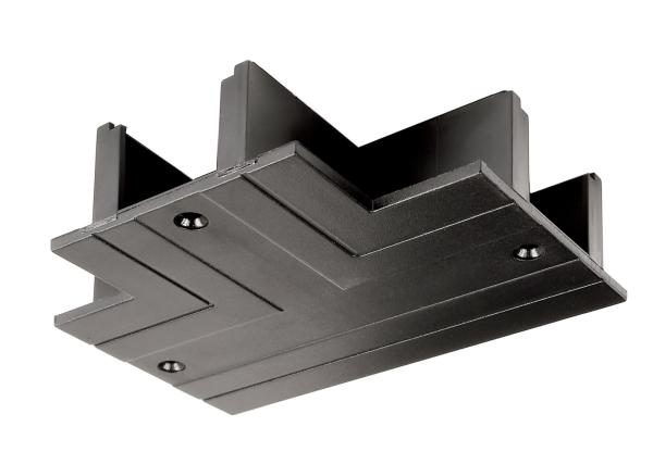 3-Phasen Schienensystem - D Line DALI Einbau-Abdeckblende T-Verbinder, schwarz