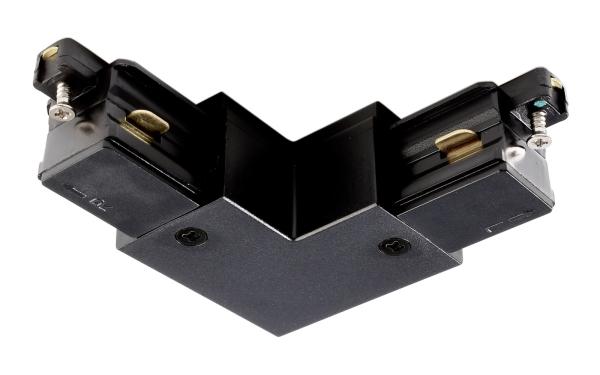 1-Phasen Schienensystem - D One 90°-Verbinder, links, schwarz