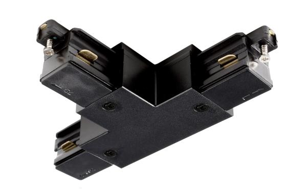 1-Phasen Schienensystem - D One T-Verbinder, links-rechts-rechts, schwarz