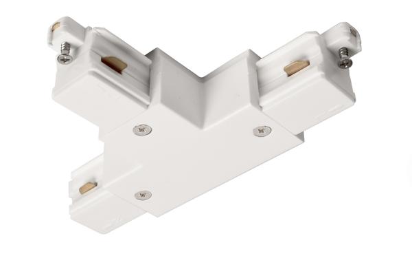1-Phasen Schienensystem - D One T-Verbinder, links-links-rechts, weiß