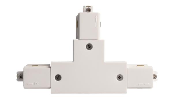 1-Phasen Schienensystem - D One T-Verbinder, links-links-rechts, weiß