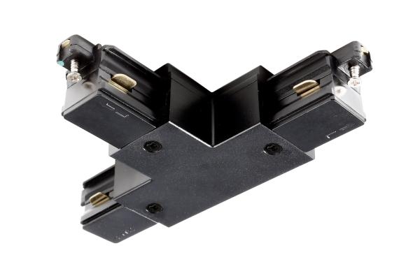 1-Phasen Schienensystem - D One T-Verbinder, links-links-rechts, schwarz