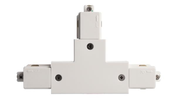 1-Phasen Schienensystem - D One T-Verbinder, rechts-links-links, weiß