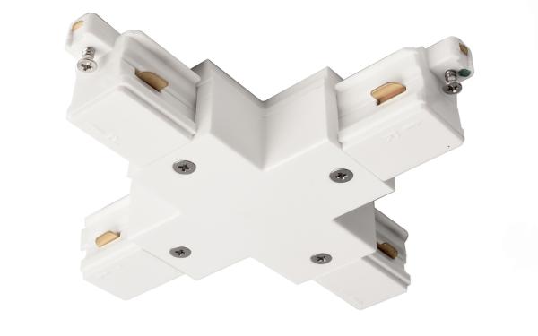 1-Phasen Schienensystem - D One X-Verbinder, weiß