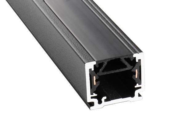 1-Phasen Schienensystem - D-One Abdeckblende Aufbaustromschiene, 1m, schwarz