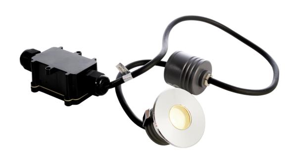 Bodeneinbauleuchte - Peacock, 2 W, 3000 K, Silber