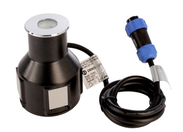 Bodeneinbauleuchte - Alzirr II, 2,4 W, 3000 K, Silber