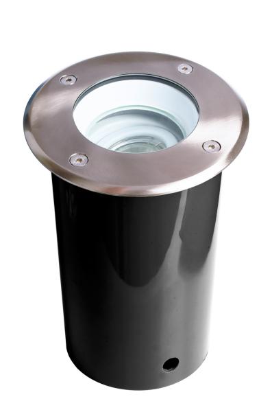 Bodeneinbauleuchte - Pavo Round Set, 1x max. 9 W GU10, Silber