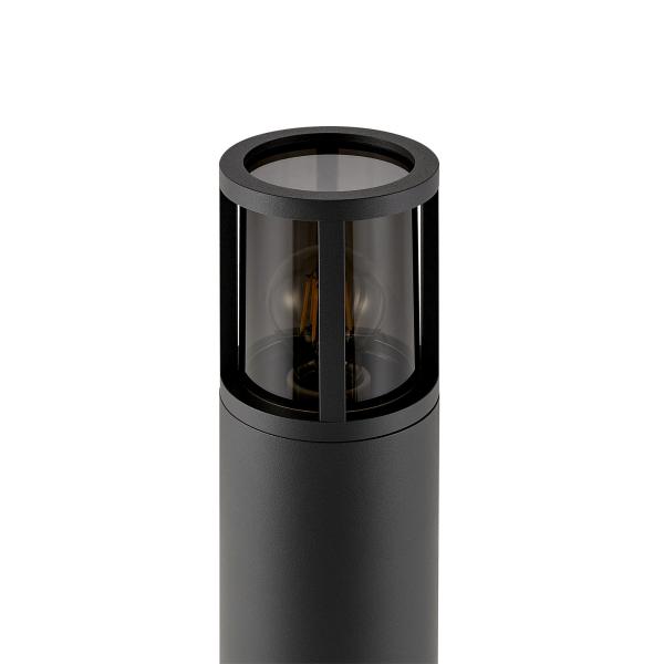 Pollerleuchte - Facado 2 Round getönt 650mm, 1x max 20 W, E27, Dunkelgrau