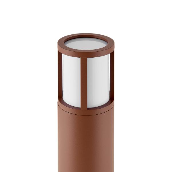 Pollerleuchte - Facado 2 Round opal 650mm, 1x max 20 W, E27, Rost