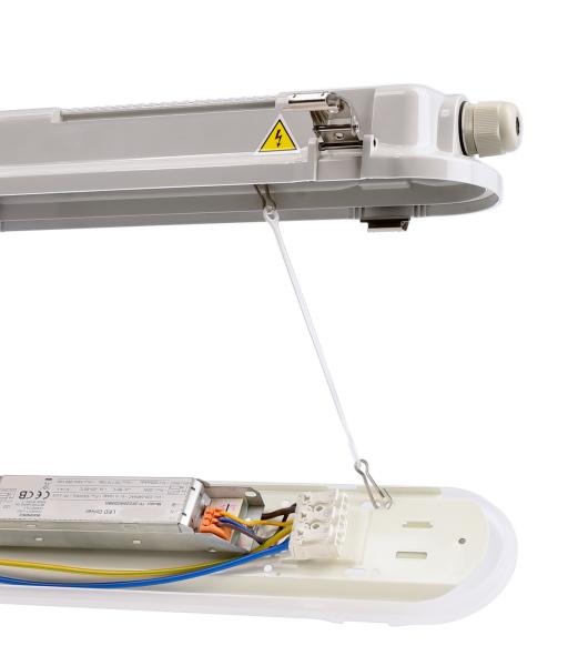 Feuchtraumleuchte - Tri Proof Basic, 20 W, 4000 K, Hellgrau