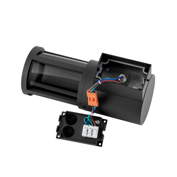 Wandaufbauleuchte - Facado 2 Round getönt, 1x max 20 W, Dunkelgrau