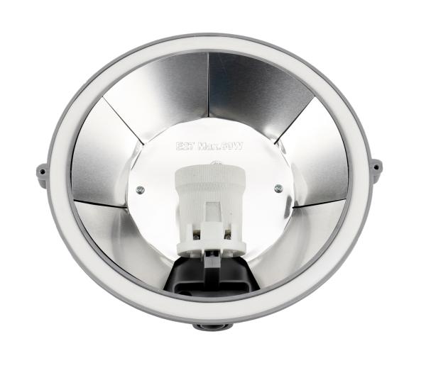 Decken- und Wandaufbauleuchte - Sotano Retro, Round, 1x max. 60 W E27, Grau