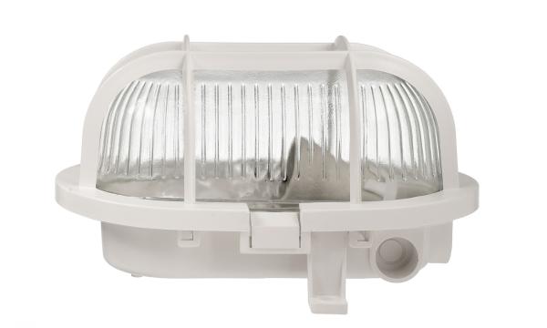 Decken- und Wandaufbauleuchte - Sotano Retro, oval, 1x max. 60 W E27, Weiß