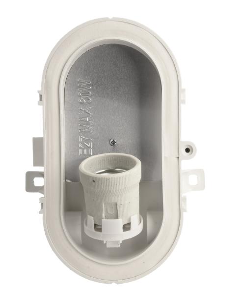 Decken- und Wandaufbauleuchte - Sotano Retro, oval, 1x max. 60 W E27, Weiß