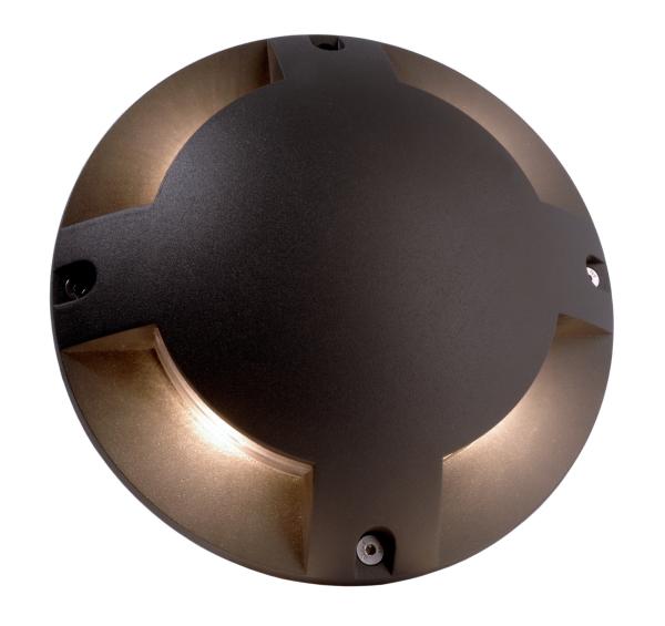 Bodenaufbauleuchte - Helios IV, 5,5 W, 3000 K, Dunkelgrau