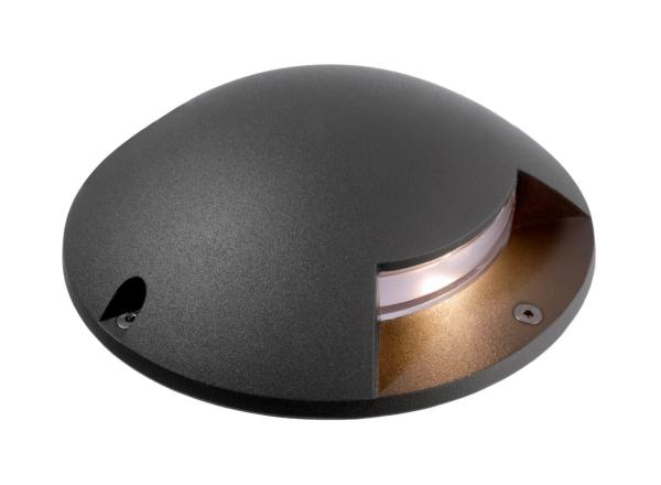 Bodenaufbauleuchte - Helios I, 2,5 W, 3000 K, Dunkelgrau