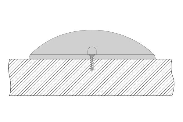 Bodenaufbauleuchte - Helios I, 2,5 W, 3000 K, Dunkelgrau