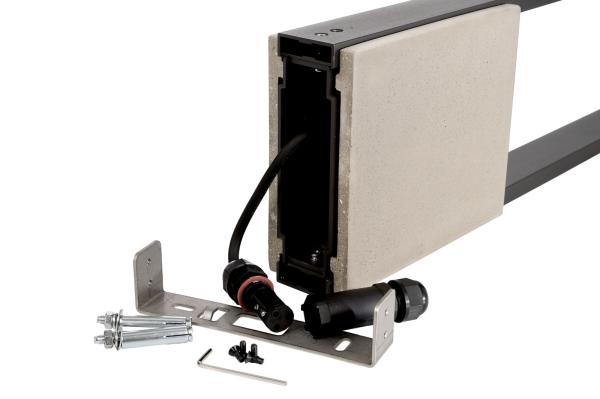 Pollerleuchte - Chertan 1000 mm, 13 mm, 3000 K, Grau