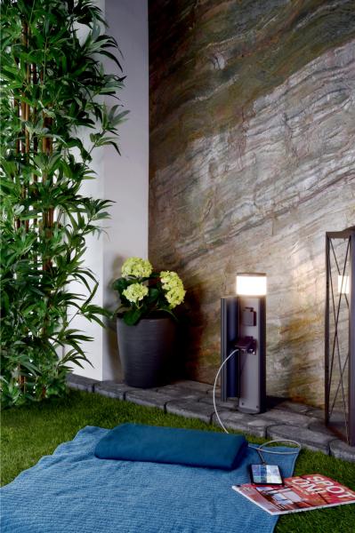 Energieverteiler - Arawan 480 mm, 3680 W, 4,8 W, 3000 K, Grau